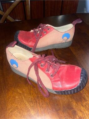 Rare Vintage Dr. Martens Two-Tone Canvas & Leather Low-Tops - Graphic Character